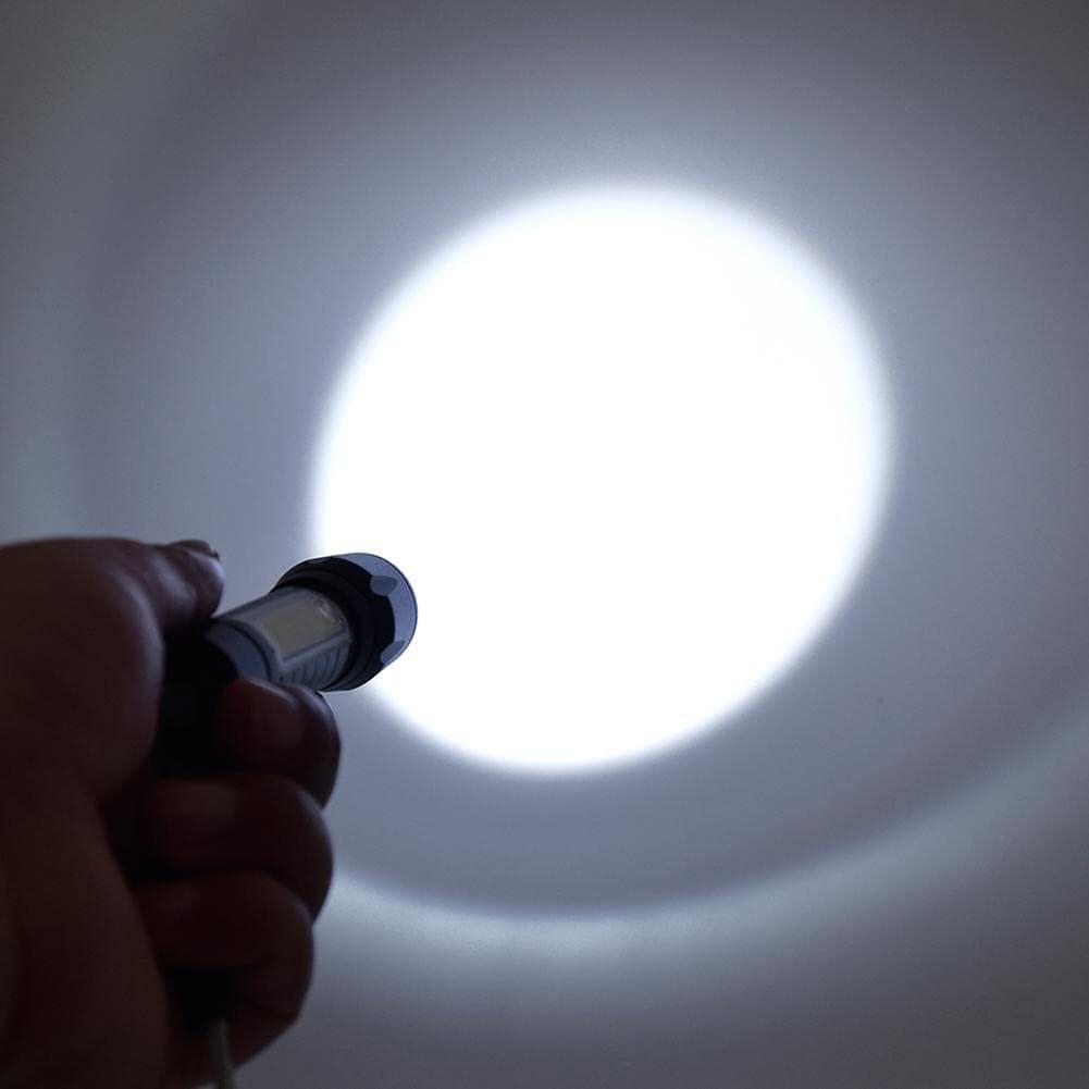 LUMI PRO MINI - Linterna LED de Bolsillo recargable de aluminio resistente, impermeable. Incluye batería de Iones de Litio, cable USB y Estuche de Almacenamiento